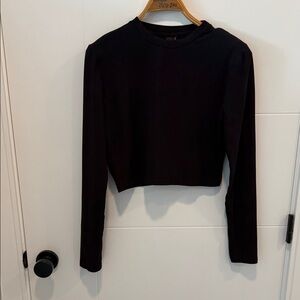 Simons Classic Black Long Sleeve Women's Top size medium